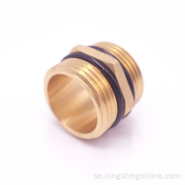 Brass hex nippel med o ring